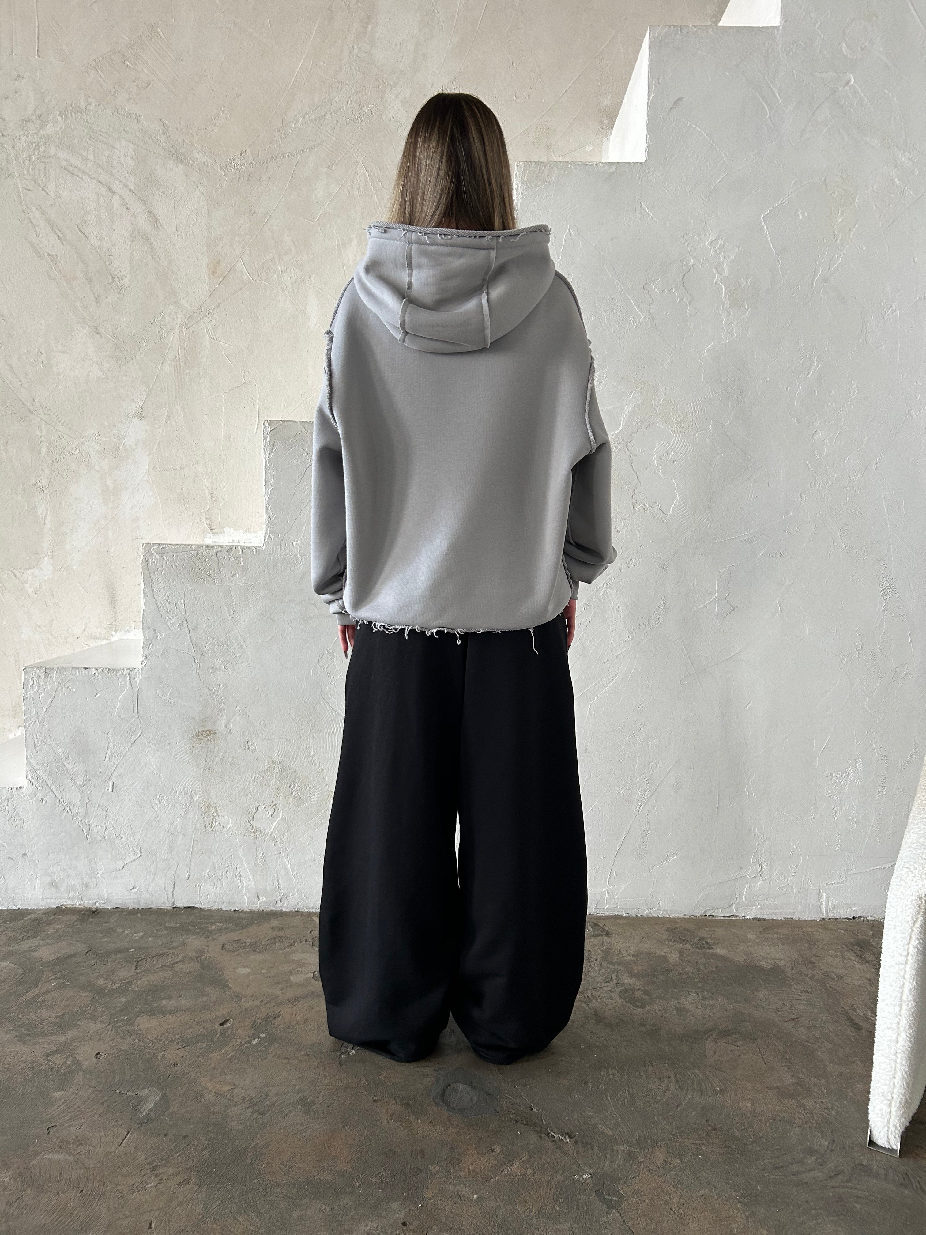 «HOMELESS PLACE» CEMENT HOODIE
