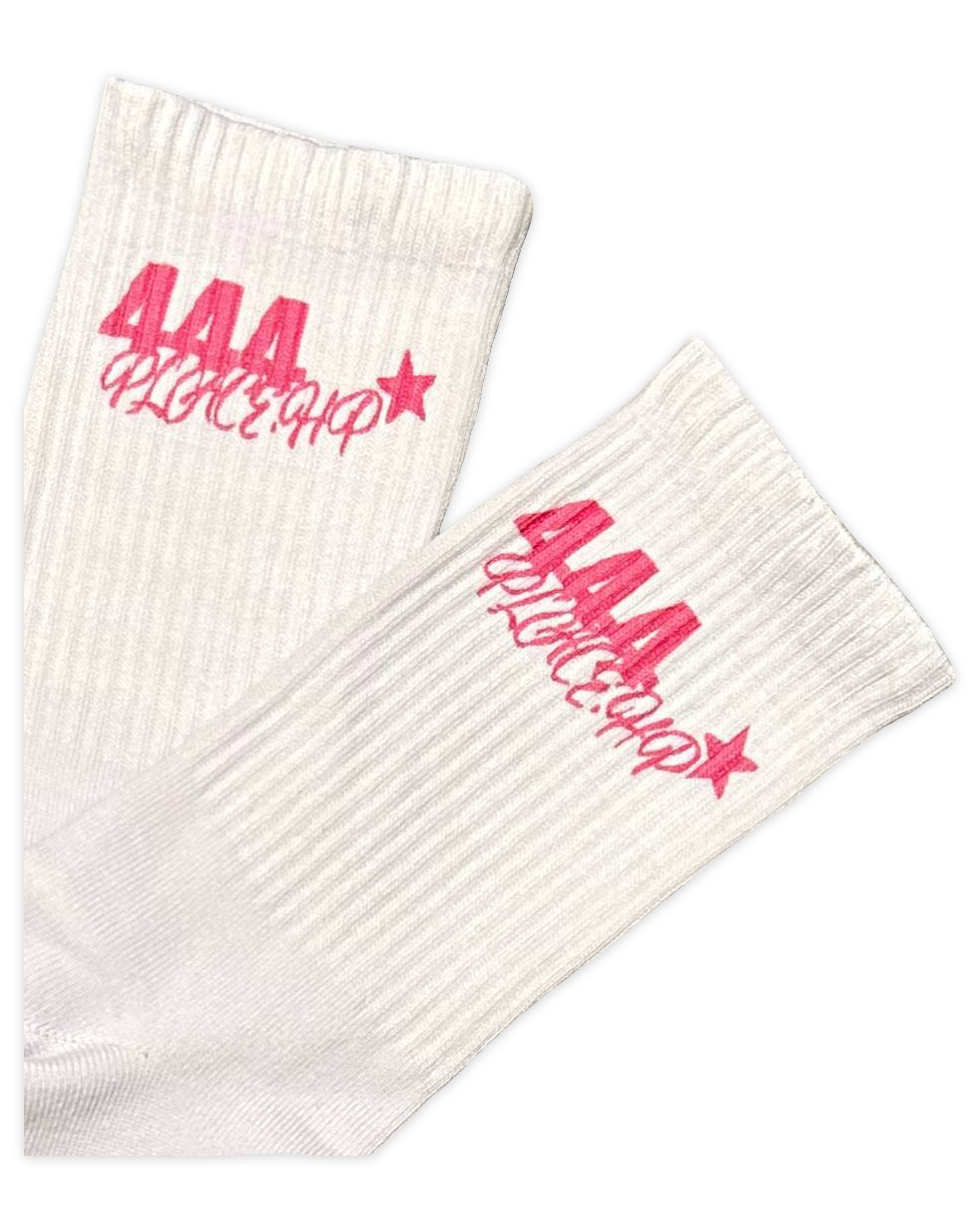«BASIC» WHITE & PINK SOCKS