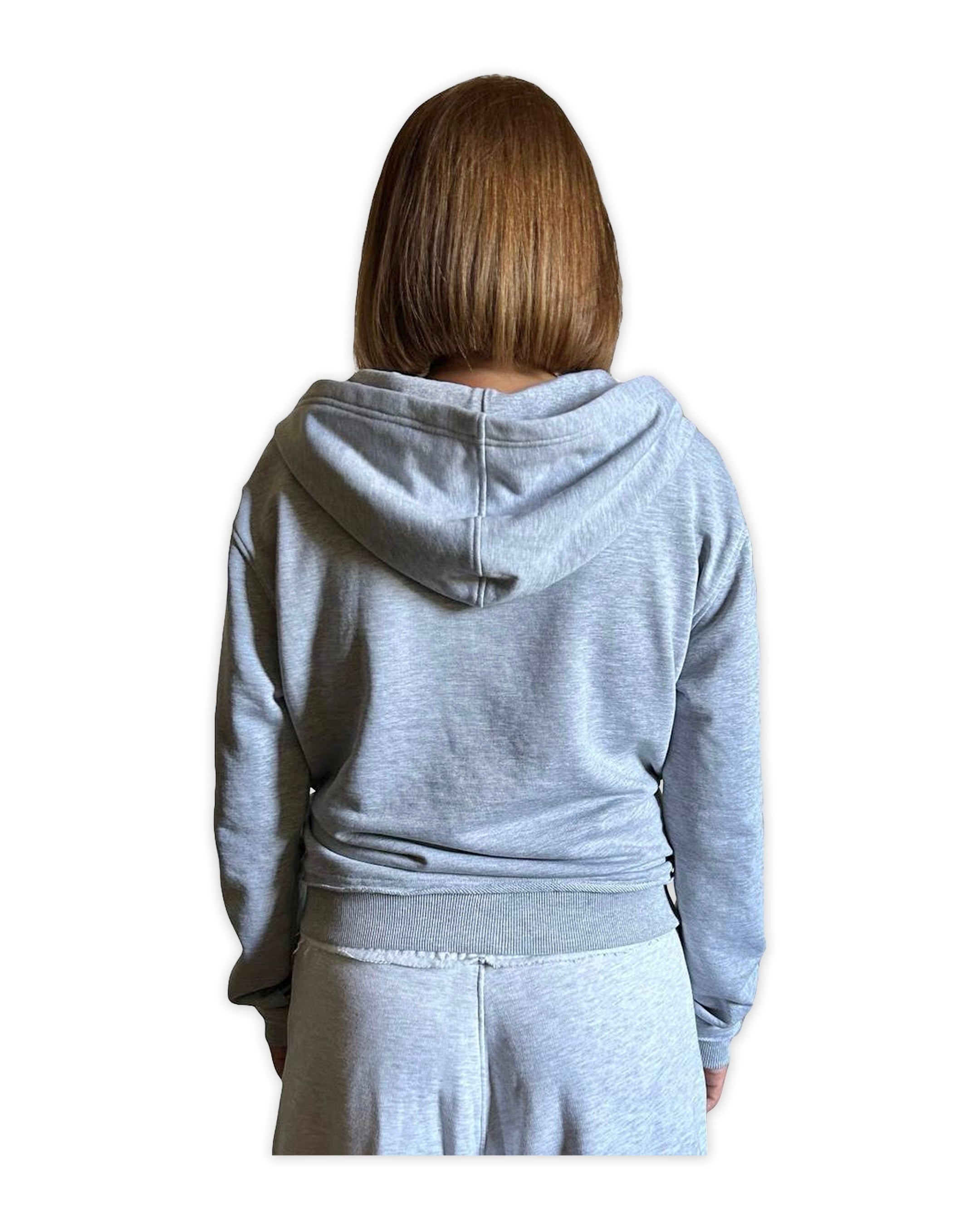 «RAW» GREY ZIP HOODIE