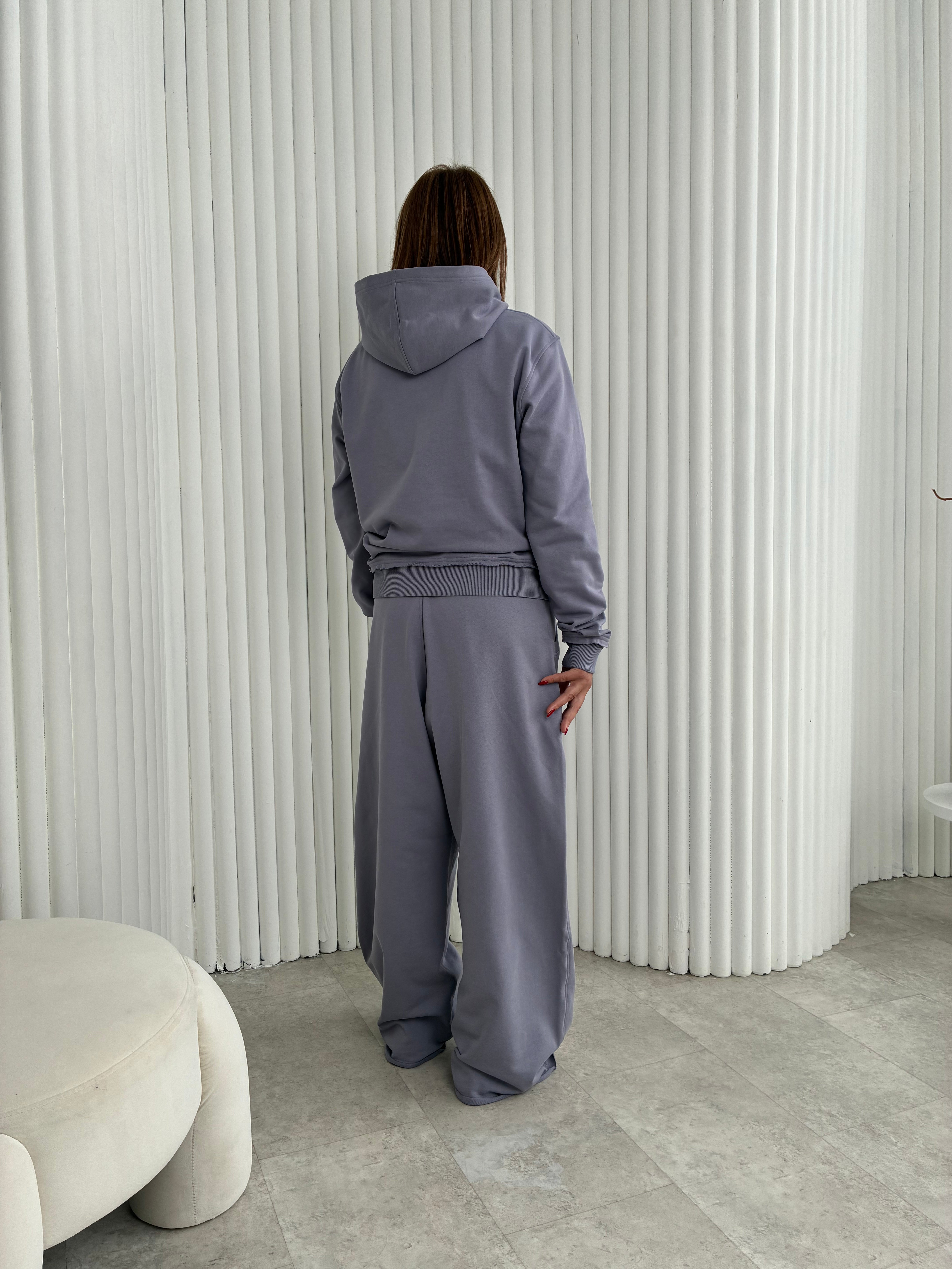 «BASIC» PURPLE ZIP HOODIE