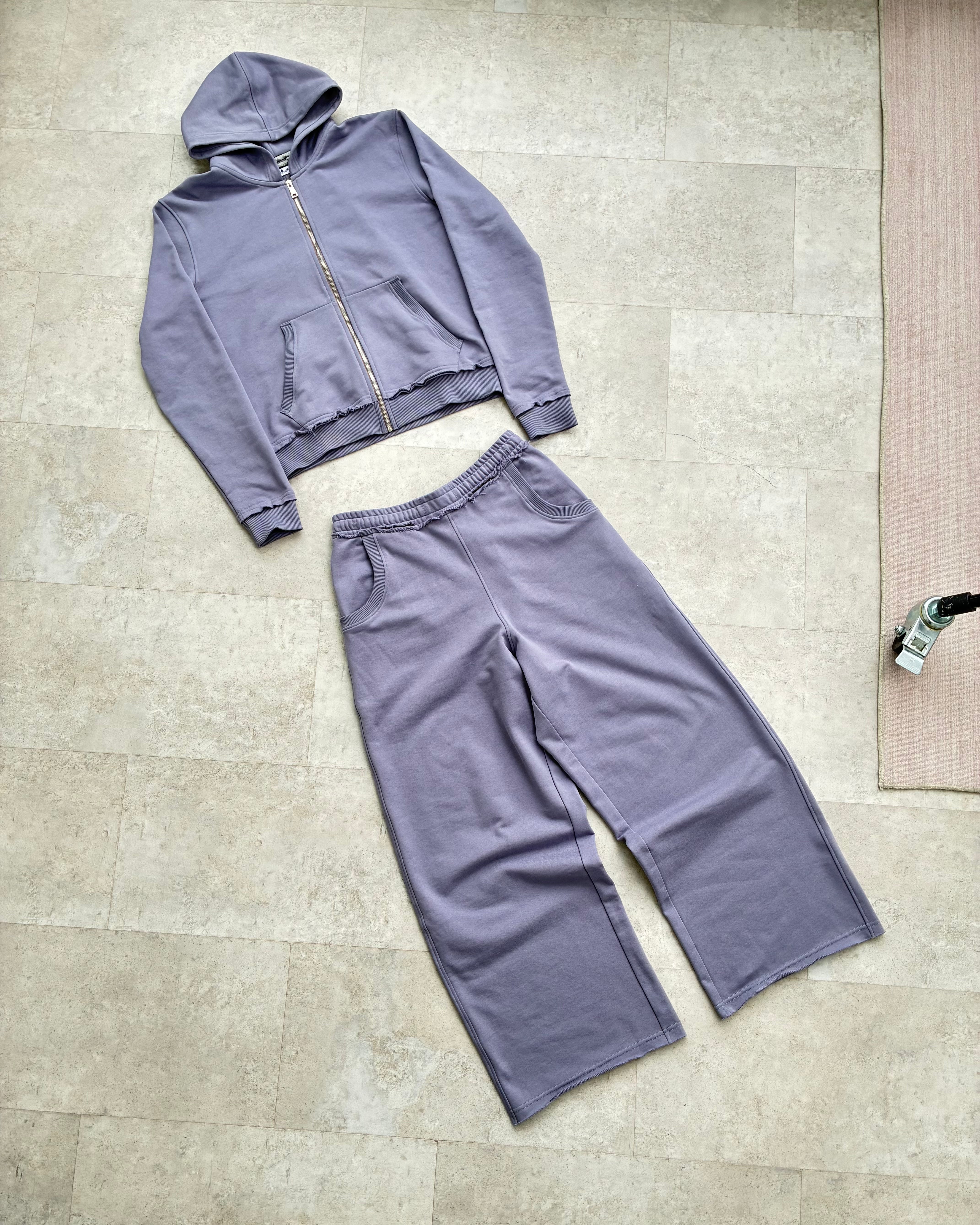 «BASIC» PURPLE ZIP HOODIE