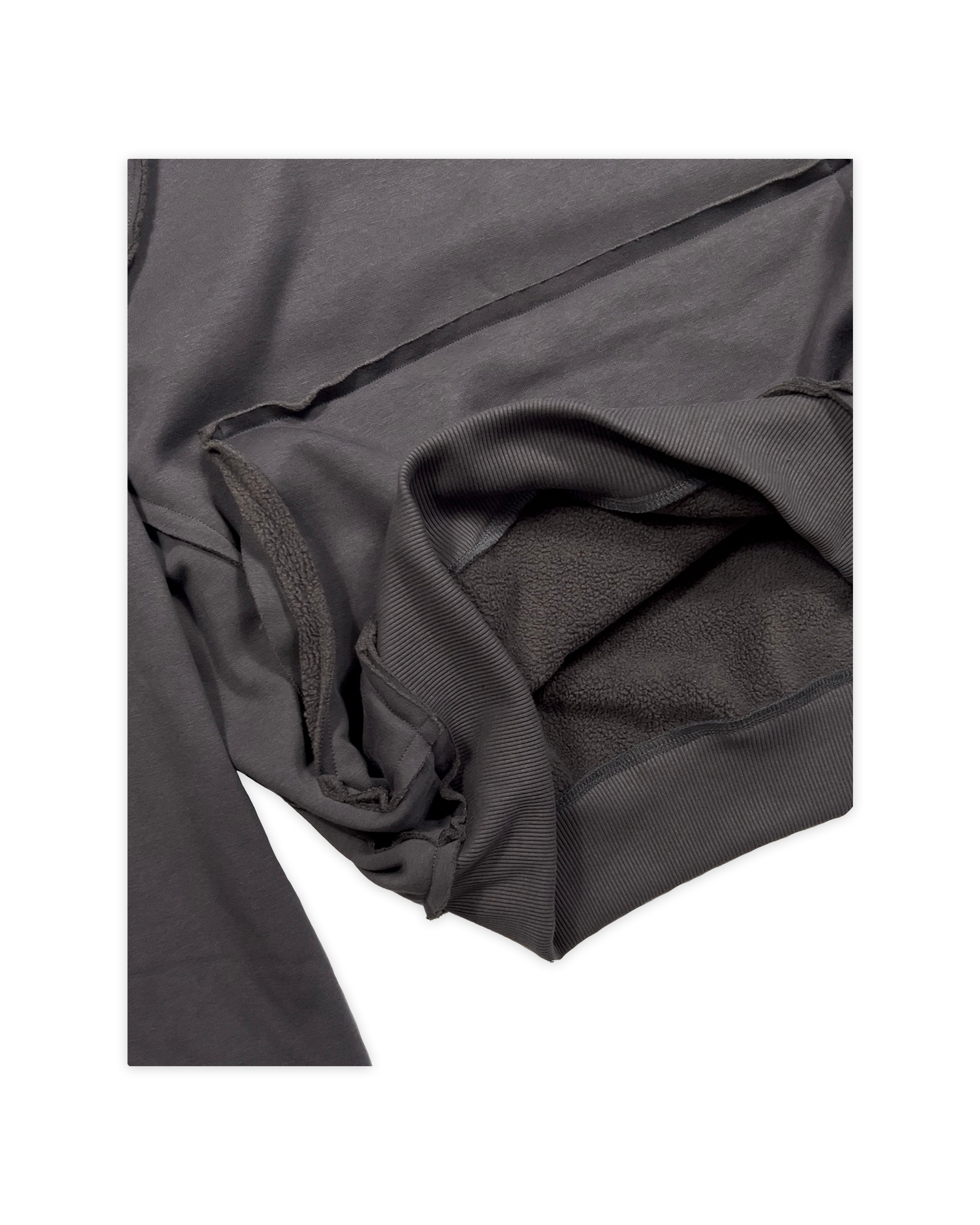 «EXPOSED EDGE» GRAPHITE HOODIE