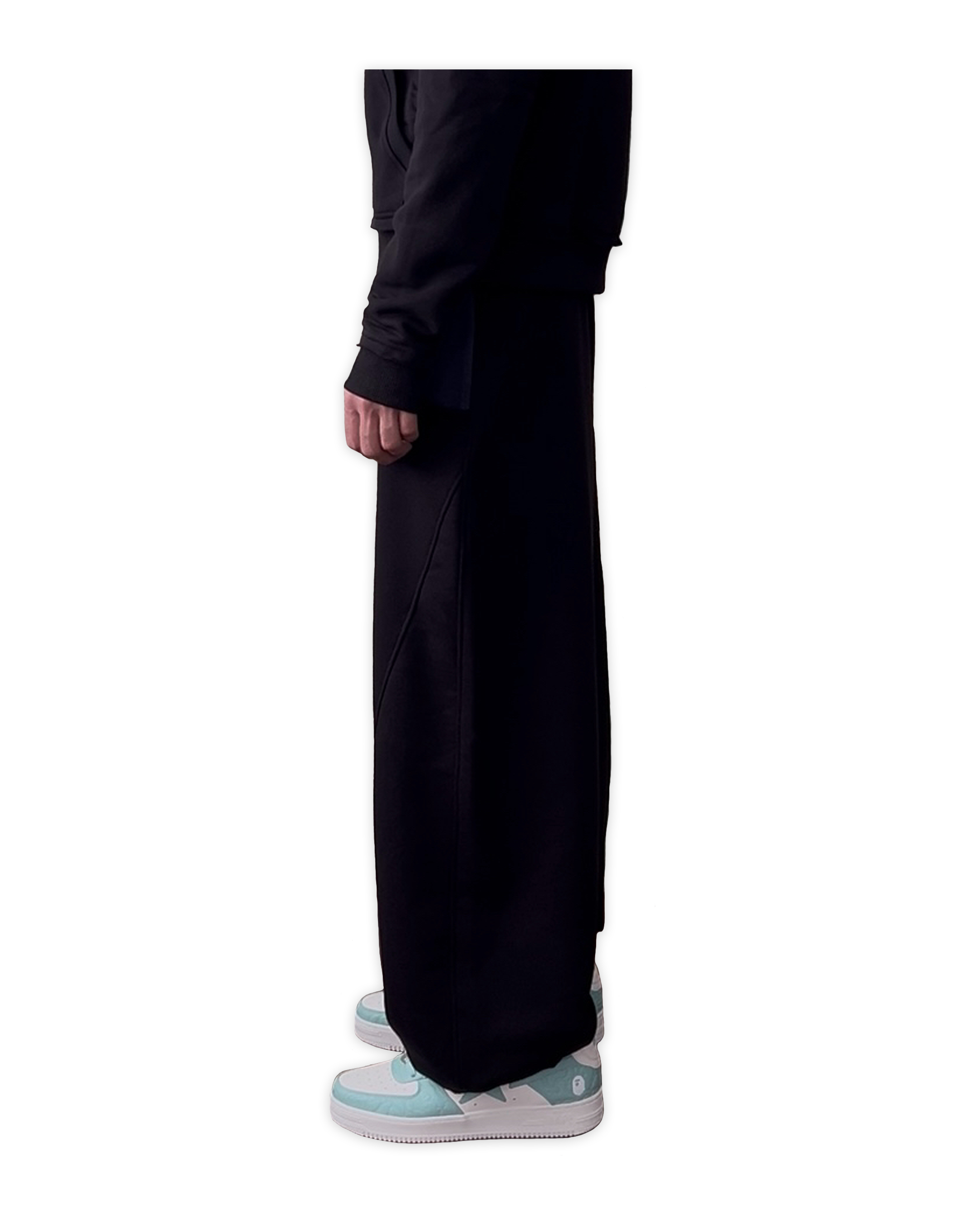 «POCKET» BLACK & GRAPHITE SWEATPANTS