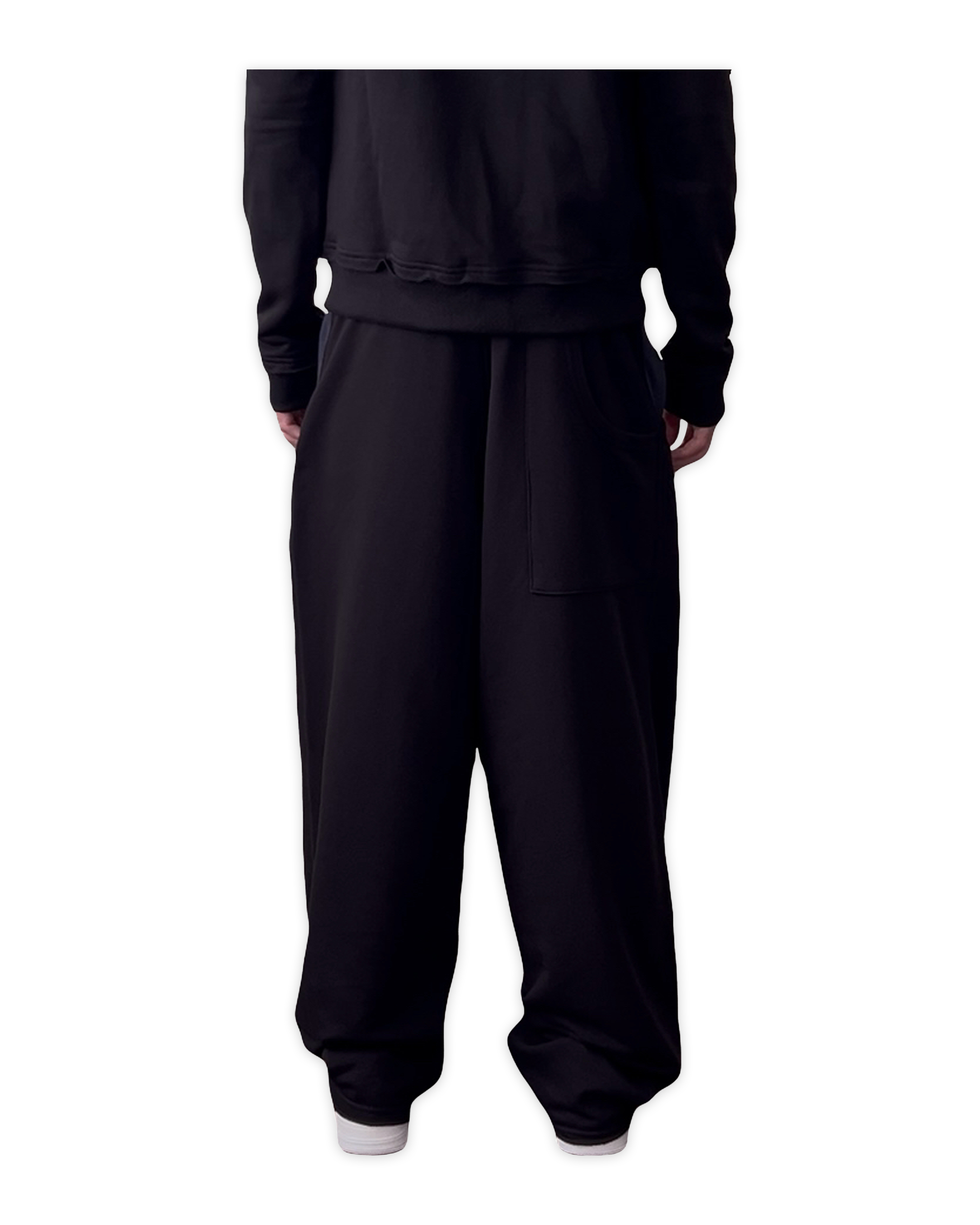 «POCKET» BLACK & GRAPHITE SWEATPANTS