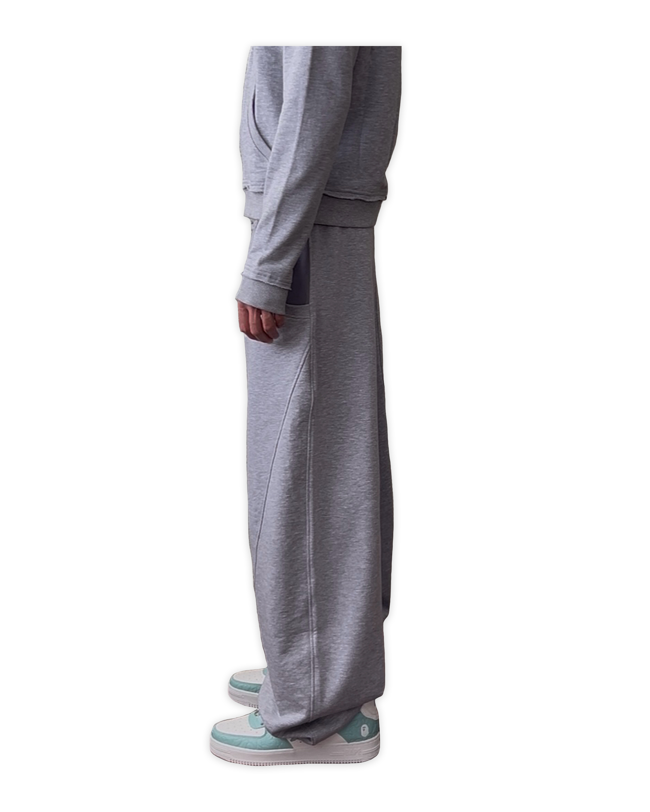 «POCKET» GREY & ASH GREY SWEATPANTS